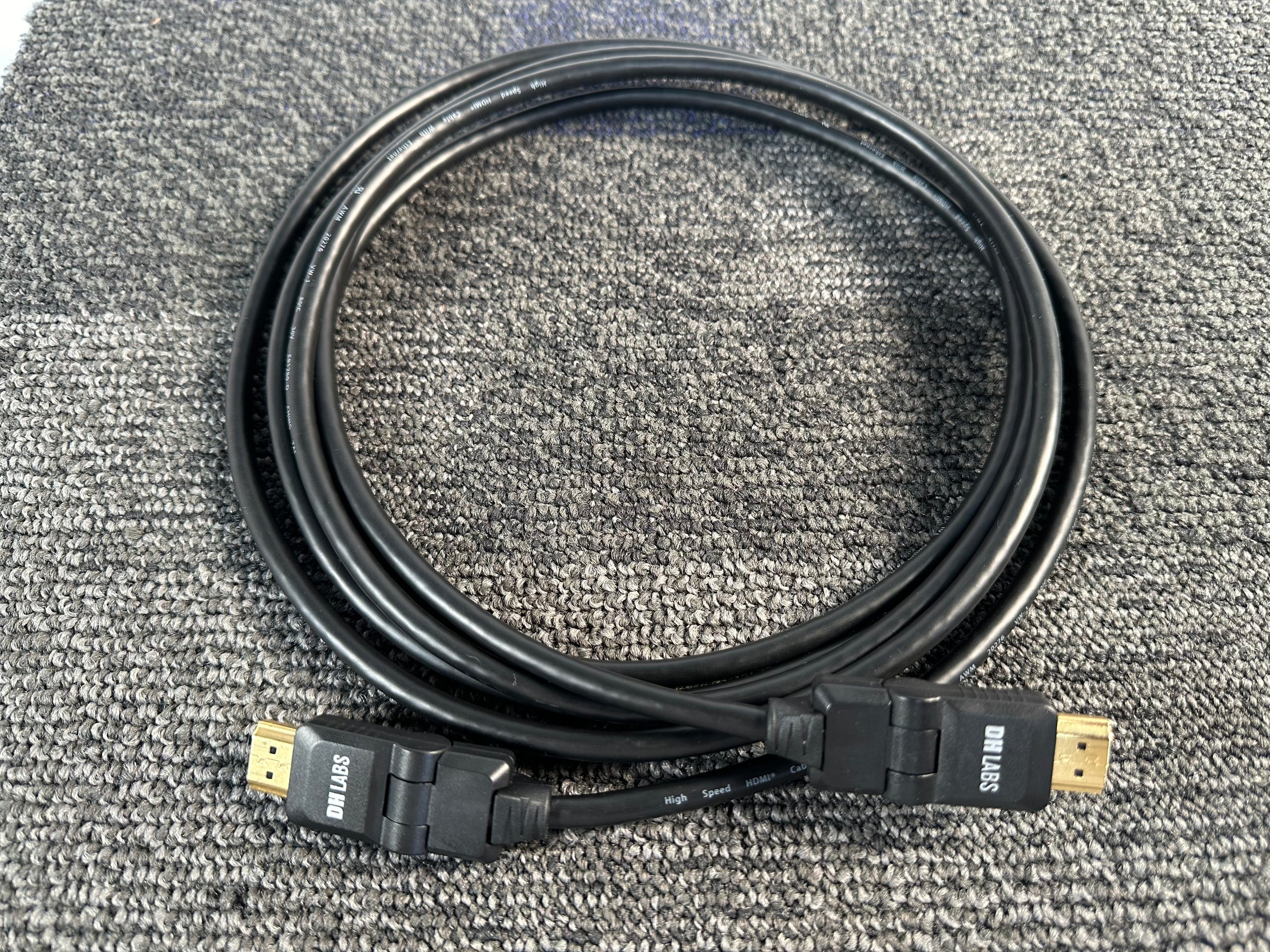 DH Labs HDMI W/Swivel Ends 2.0a Certified 3 Meters