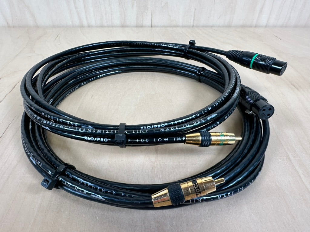 XLO/PRO 102 XLR to RCA Interconnects 5 Meters Factory Custom
