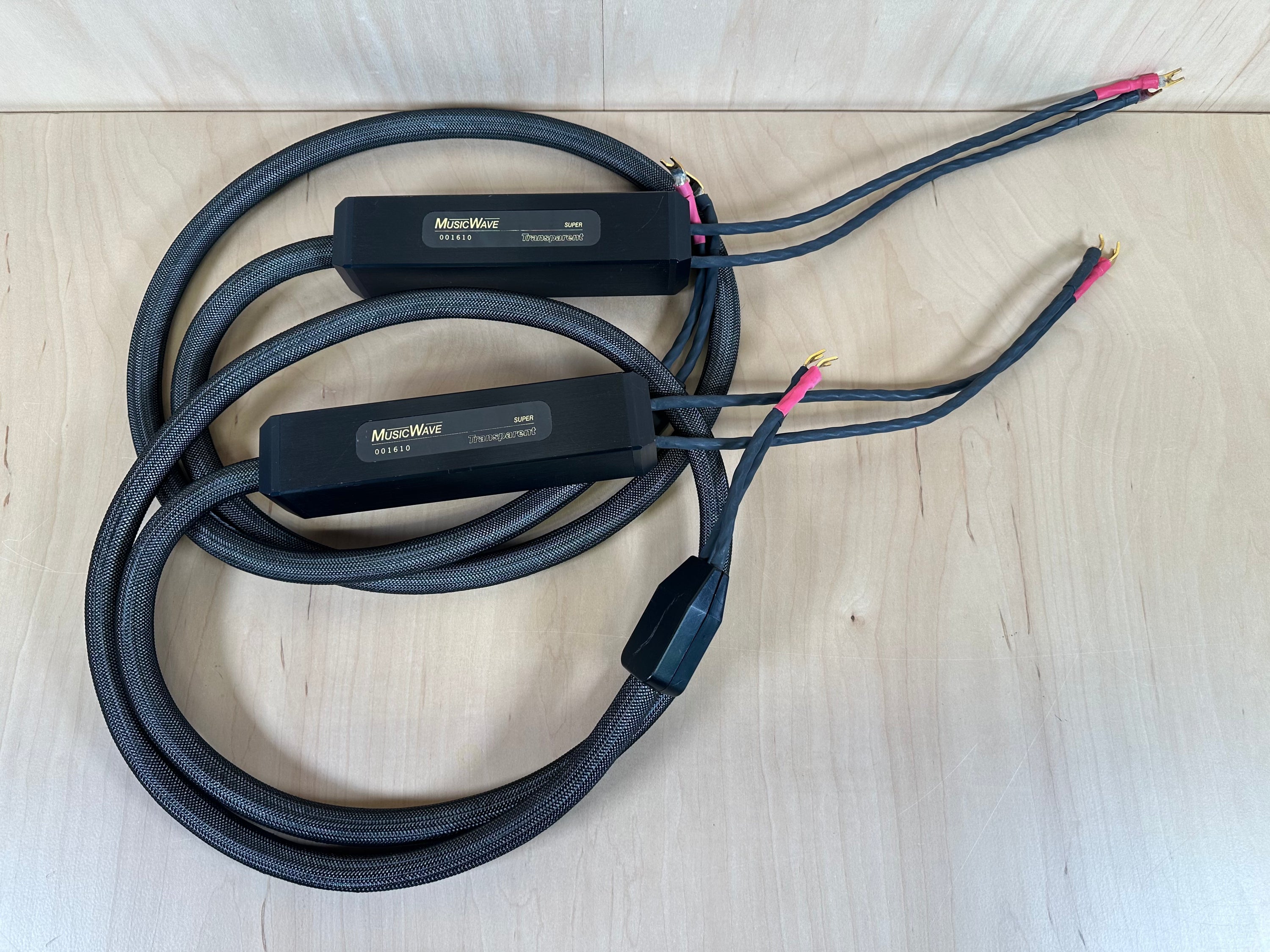 Transparent Audio Musicwave Super 8' Speaker Cables w/Spade Connectors