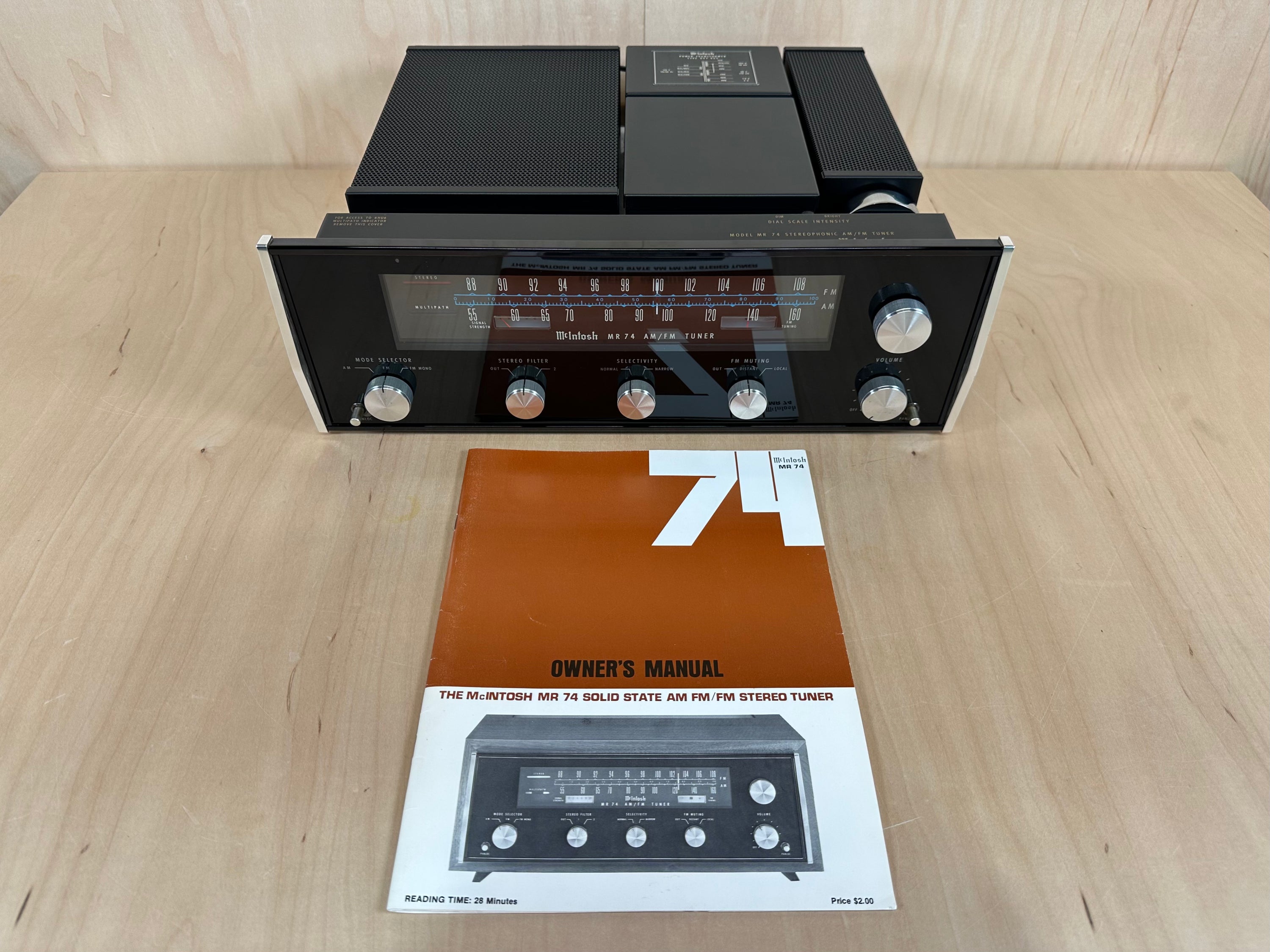 McIntosh Model MR 74 Stereophonic AM/FM Tuner w/New Factory Box