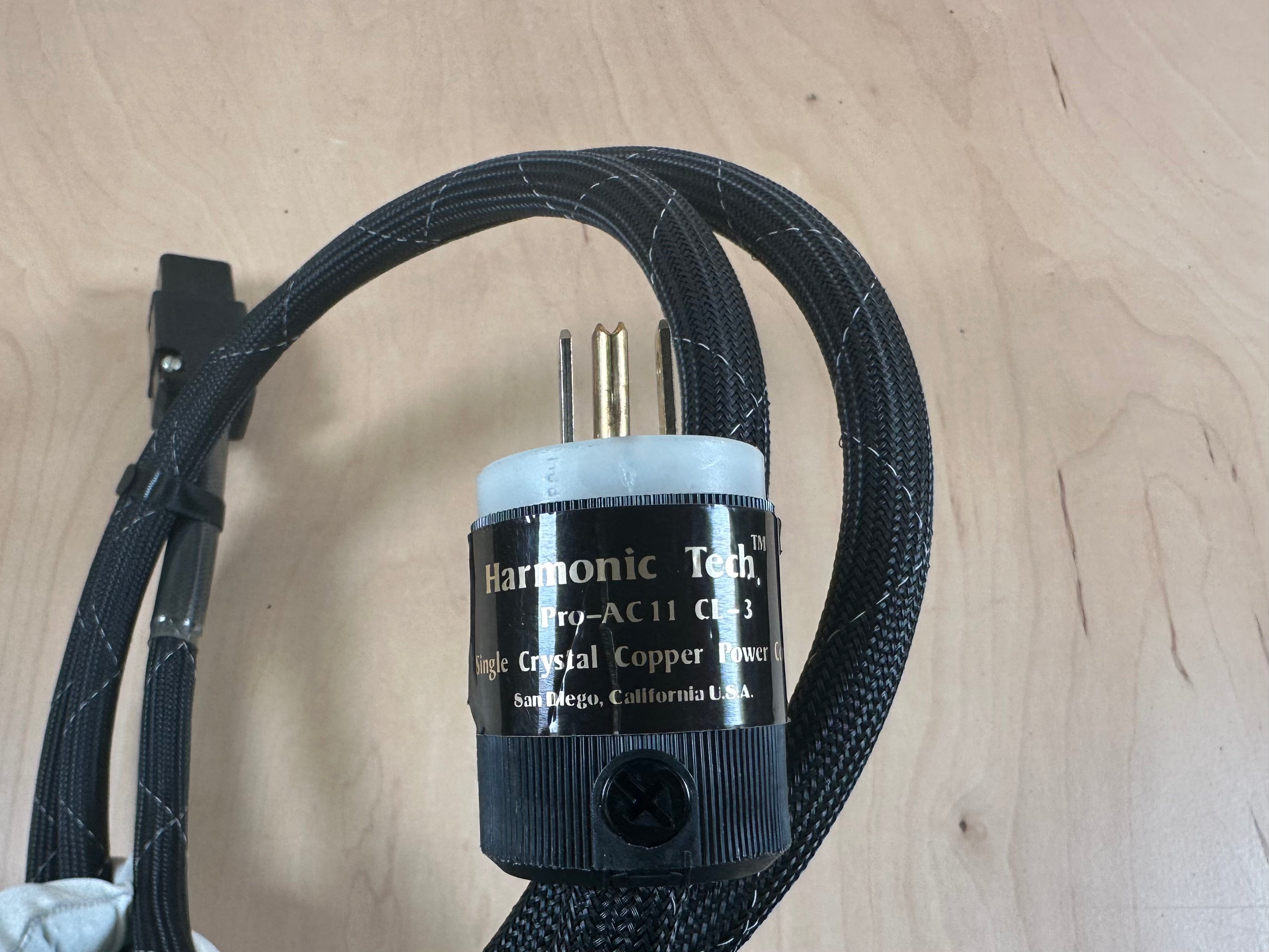 Harmonic Technology Pro AC-11 CL3  Power Cord w/C19 IEC Connector 2 Meters  			