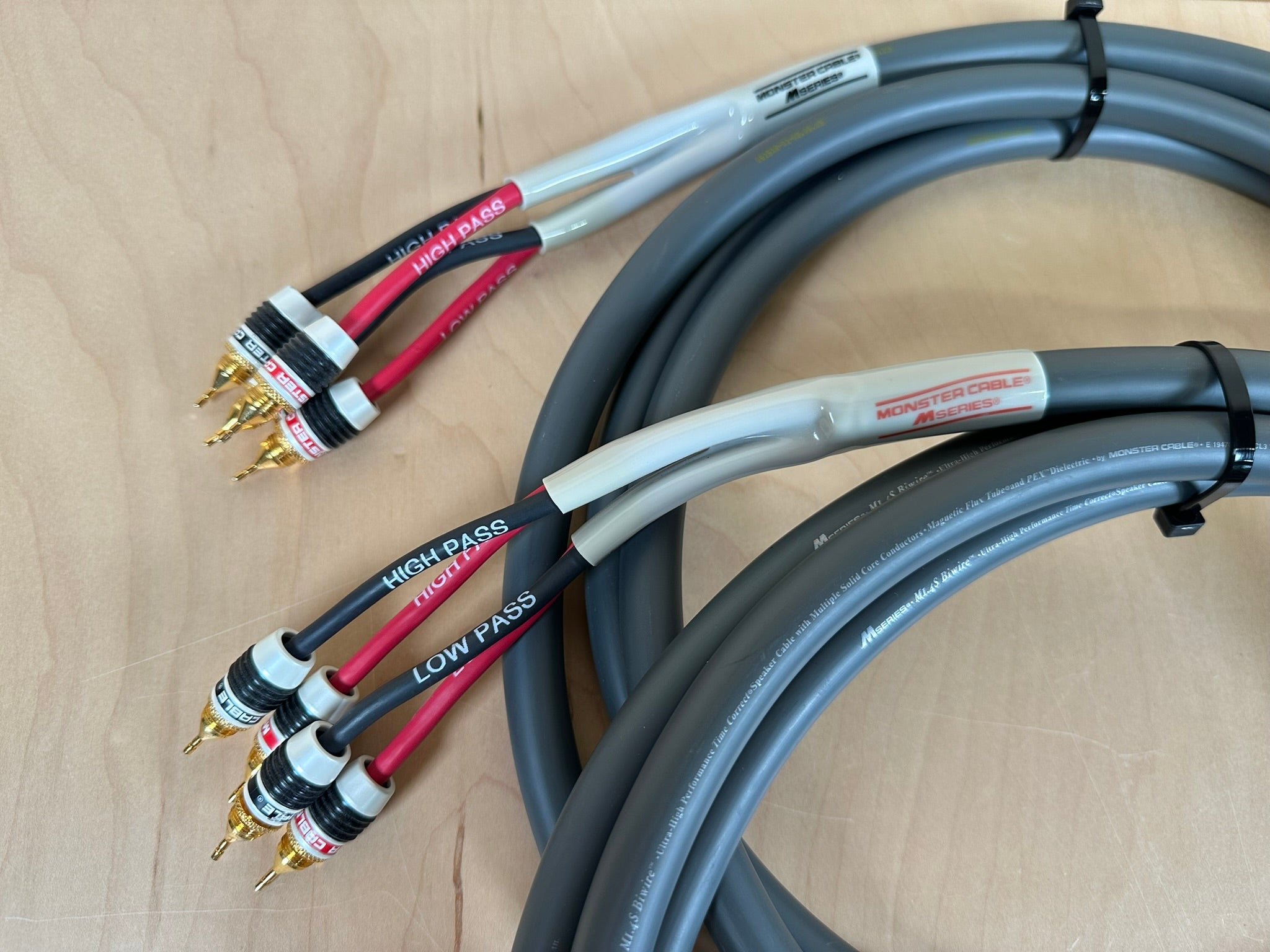 Monster Cable M Series M1.4S Biwire 10' Speaker Cables – Record