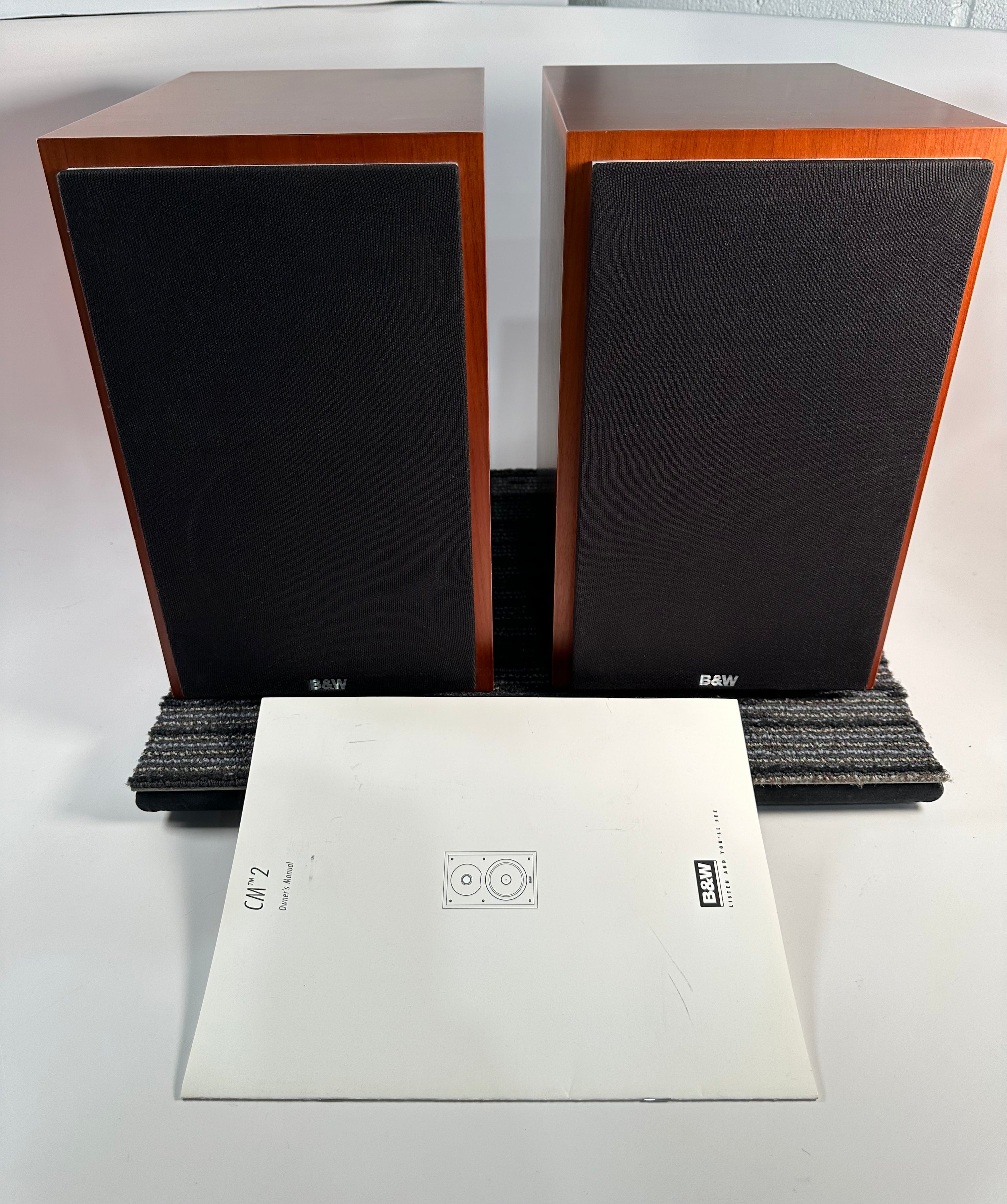 Bowers & Wilkins B&W CM2 Bookshelf Speakers For Parts