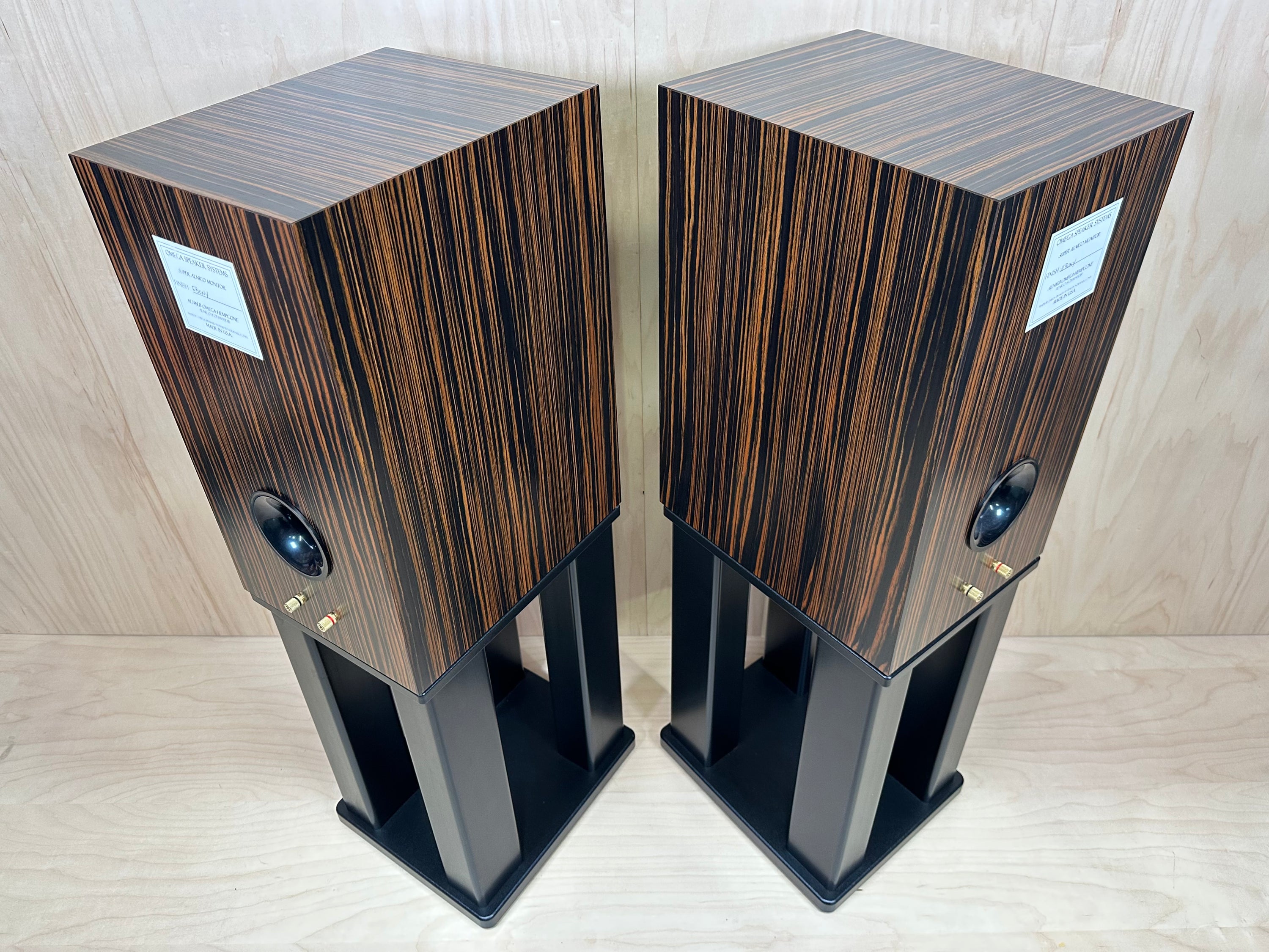 Omega Speaker Systems Super Alnico Monitors WITHOUT stands