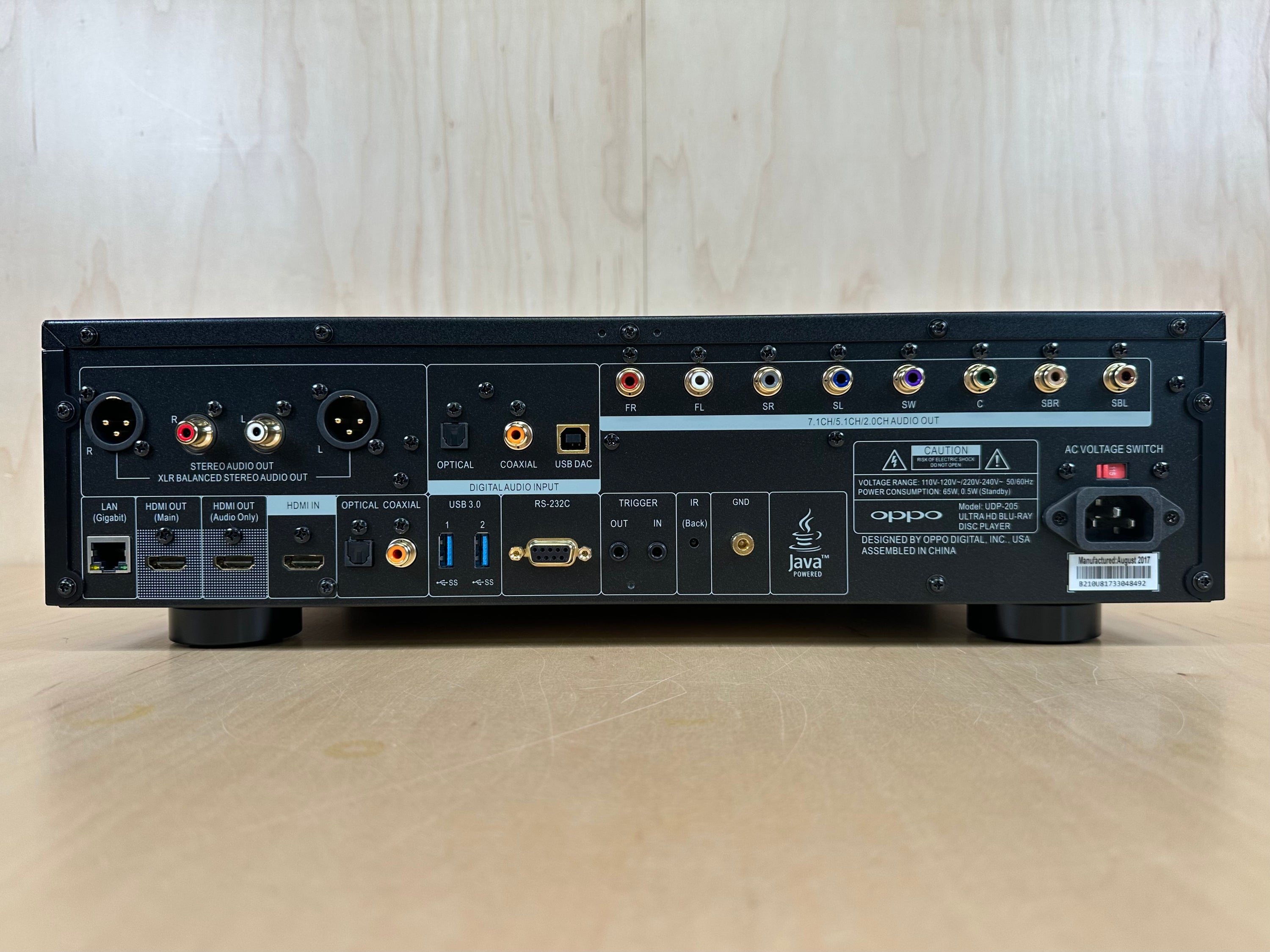 OPPO UDP-205 4K UltraHD AUDIOPHILE SACD Blu-Ray DVD Player