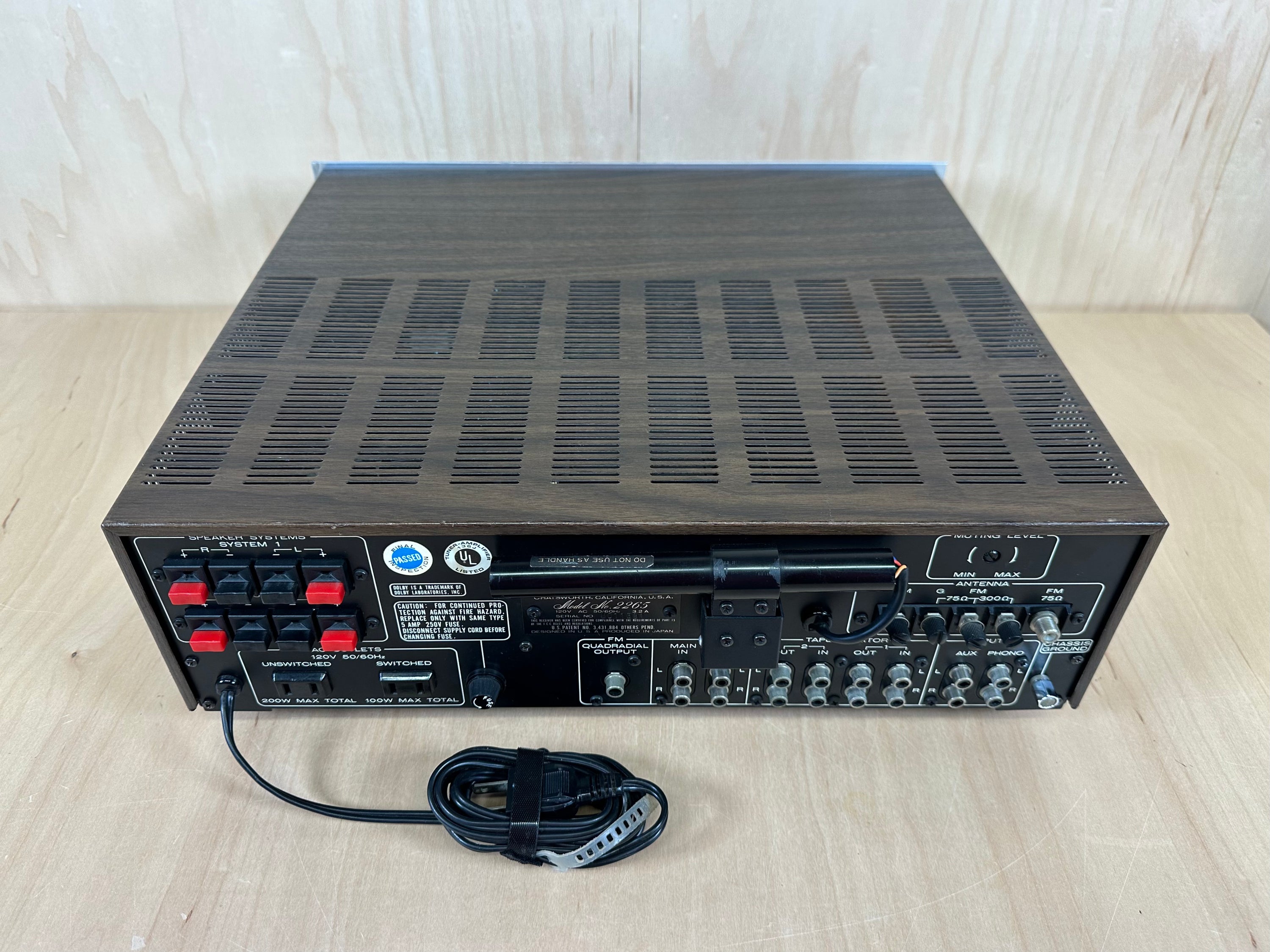 Marantz Stereophonic Receiver Model 2265