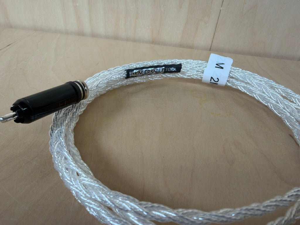 Kimber Kable TGDL 2 Meter RCA Digital/Analog Interconnect WBT-0102 Ag fittings (single cable)