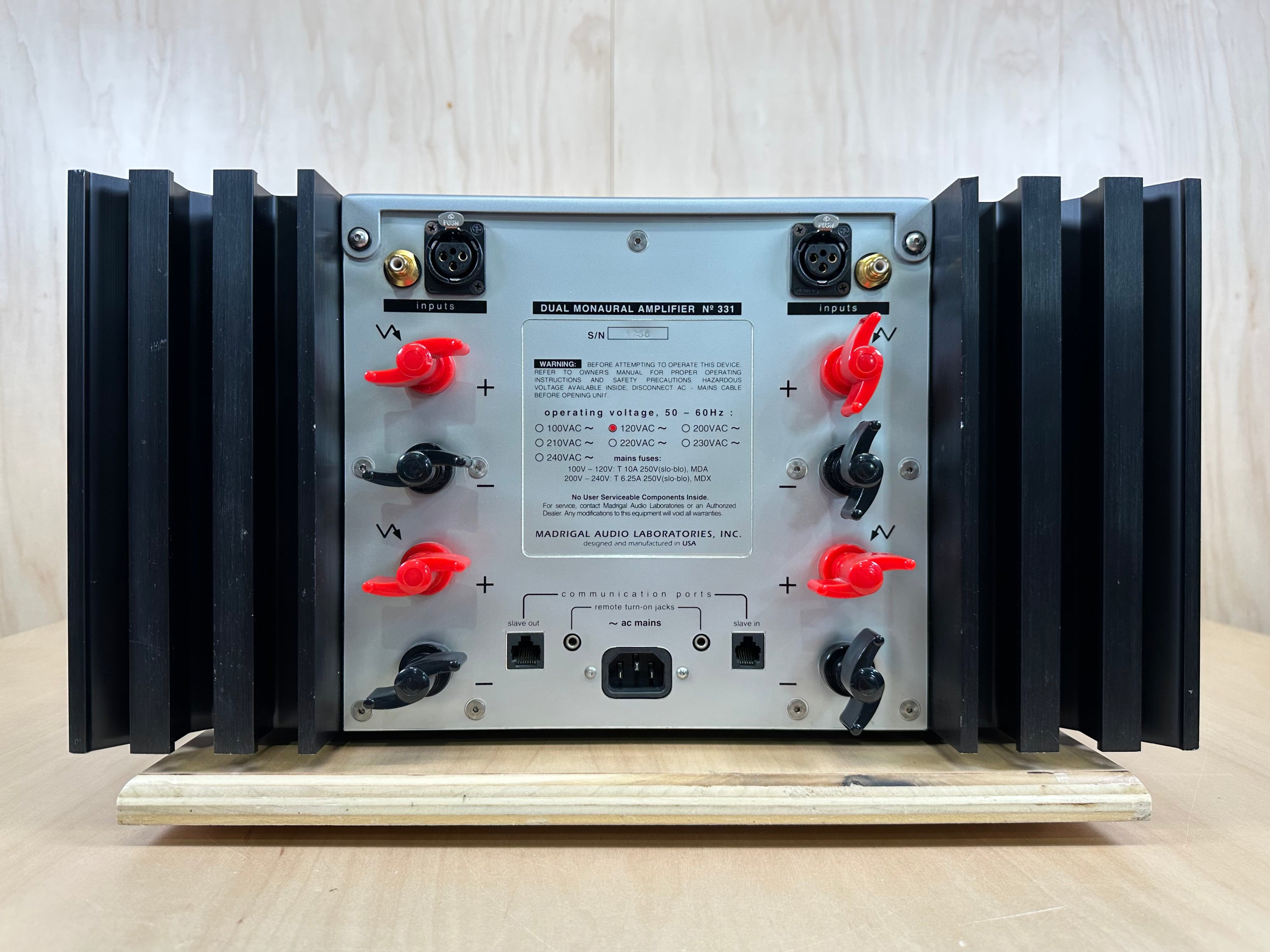 Mark Levinson 331 Dual Monaural Amplifier Recapped and Serviced