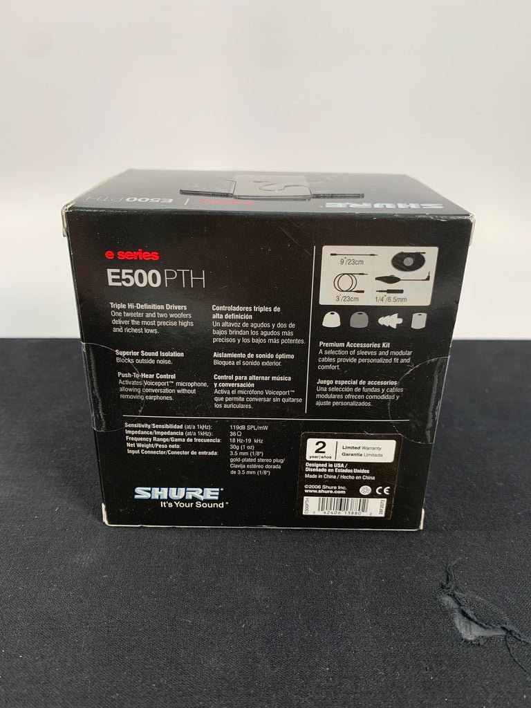 Shure E500 Earphones