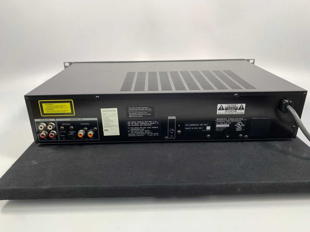 SONY CDR-W33 COMPACT DISC RECORDER – Record Mart HiFi