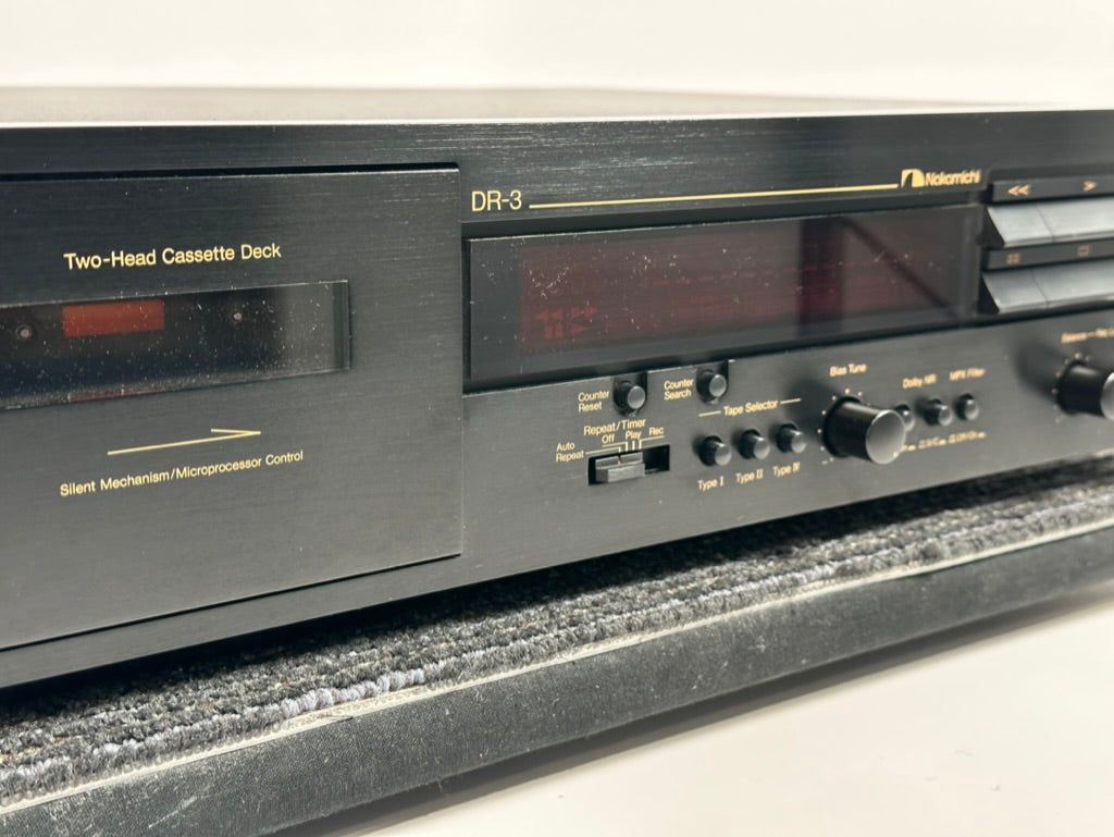 Nakamichi DR-3 Two Head Cassette Deck – Record Mart HiFi