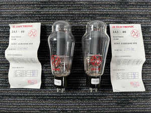 JJ Electronics 2A3 Tubes Factory Matched Pair