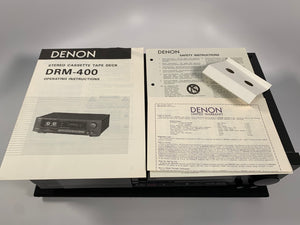 DENON DRM-400 STEREO CASSETTE TAPE DECK