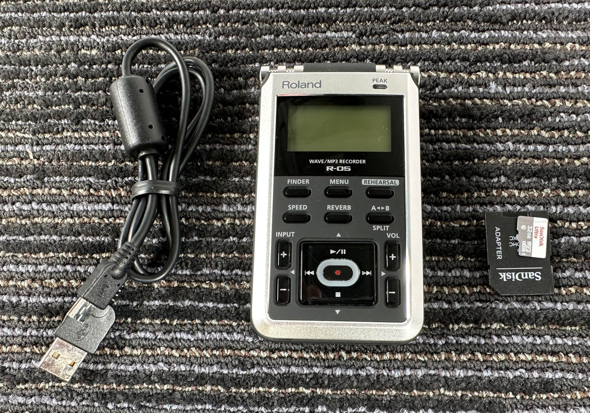 Roland R-05 Wave/MP3 Recorder w/Roland PSB6U-120 AC Adaptor – Record ...