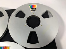 Load image into Gallery viewer, AMPEX 406 10.5&quot; METAL TAPE REELS FOR 1/4&quot; TAPE 3 PACK