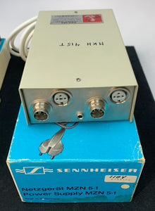SENNHEISER MKH 415 T-U MICROPHONES W/MZN 5-1 POWER SUPPLY
