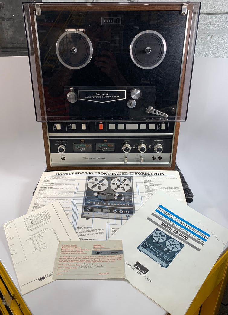 Sansui SD-5000 Reel To Reel Tape Deck Recorder 4 Track 2 Channel W