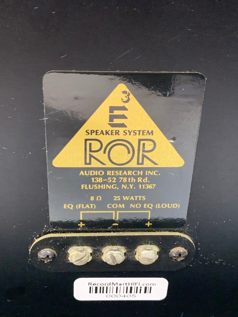 希少 Audio Research ROR E3 小型モニタースピーカー 希少 Audio Research ROR E3 小型モニタースピーカー RoR E3