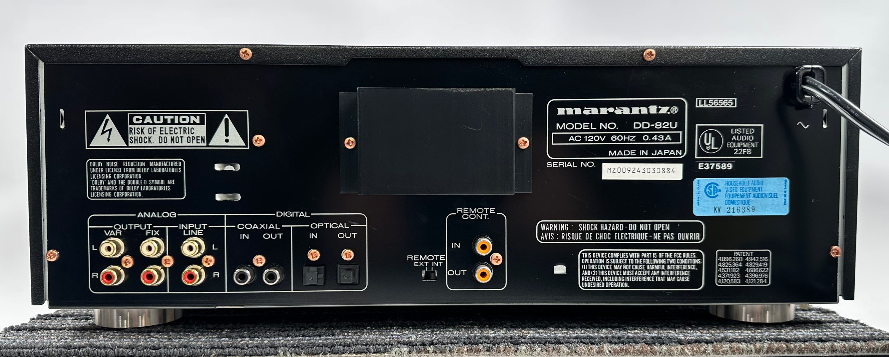 Marantz DD-82 Digital Compact Cassette Deck w/Remote