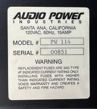 Load image into Gallery viewer, Audio Power Industries Power Wedge 114
