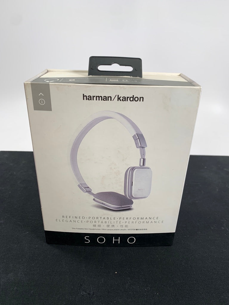 HARMON KARDON SOHO WIRED HEADPHONES IN WHITE