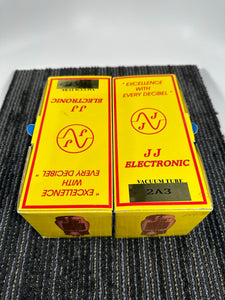 JJ Electronics 2A3 Tubes Factory Matched Pair