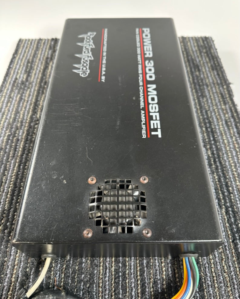 当時物 ロックフォード 4chアンプPOWER 300 MOSFET Rockford Fosgate Power 300 Mosfet 4 Channel Old School Power