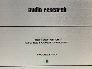AUDIO RESEARCH D90 STEREO TUBE AMP