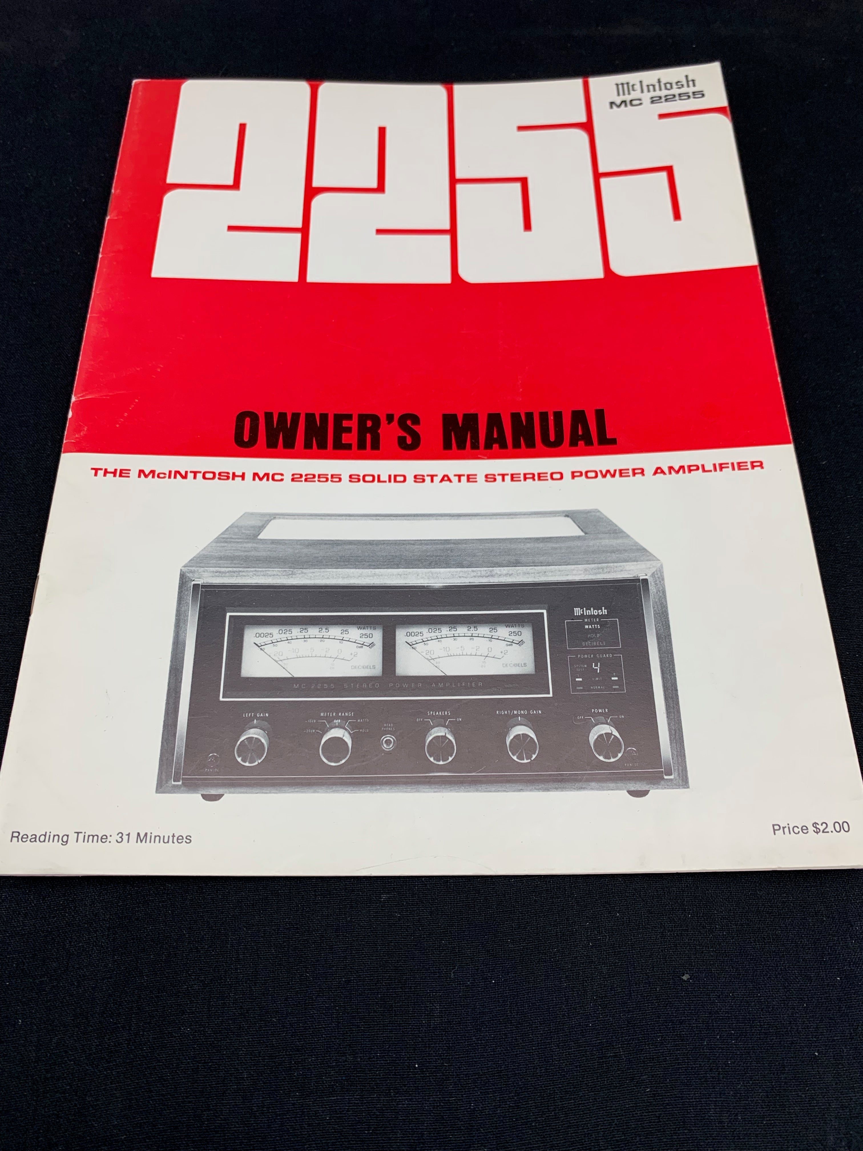MCINTOSH MC 2255 AMPLIFIER – Record Mart HiFi