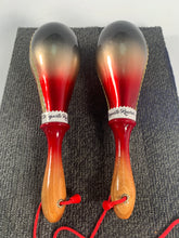 Load image into Gallery viewer, Maracas Professional Silver/Gold/Red Metallic w/bag