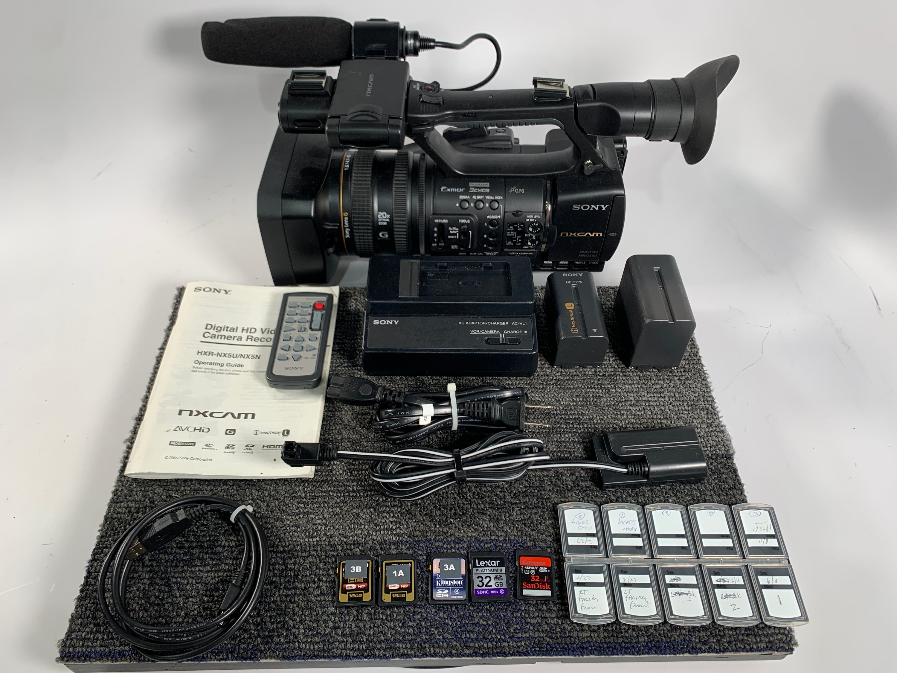 Sony HXR-NX5U AVCHD Professional Camcorder 5X10 Hrs