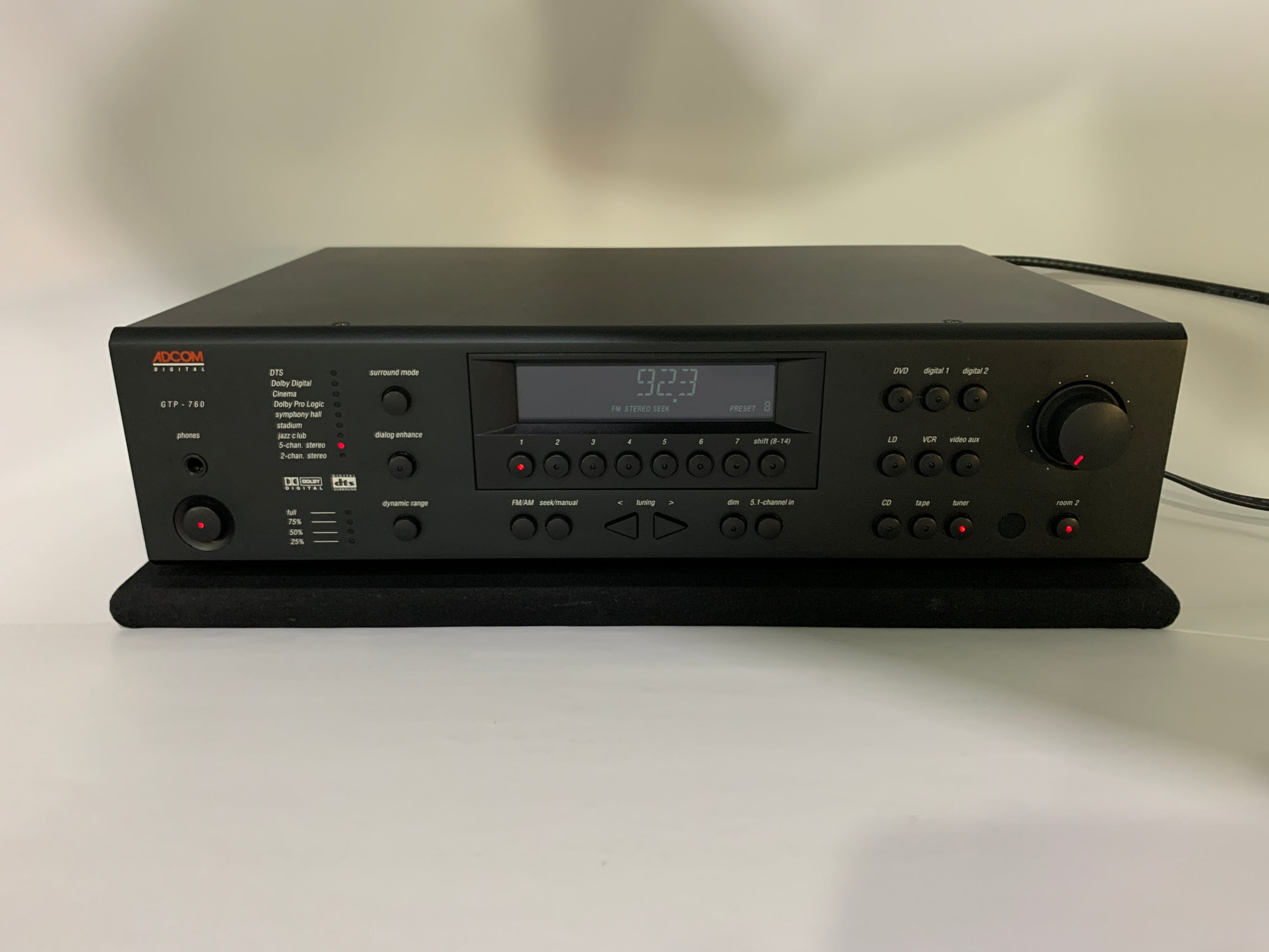 ADCOM GTP-760 5 CHANNEL TUNER PREAMPLIFIER