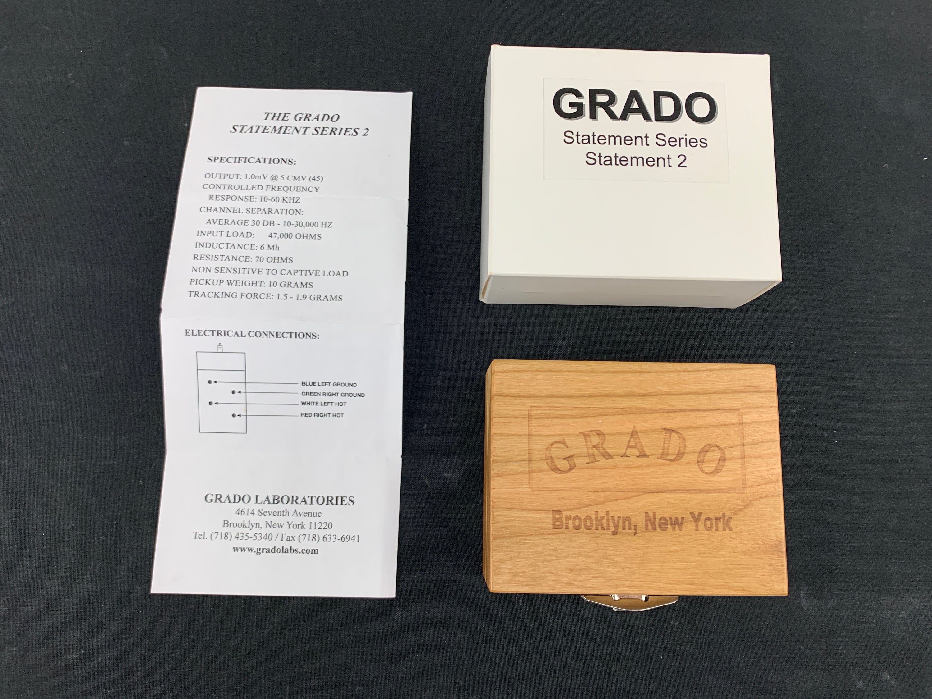 GRADO STATEMENT SERIES THE STATEMENT V2 PHONO CARTRIDGE 1.0 mV Output