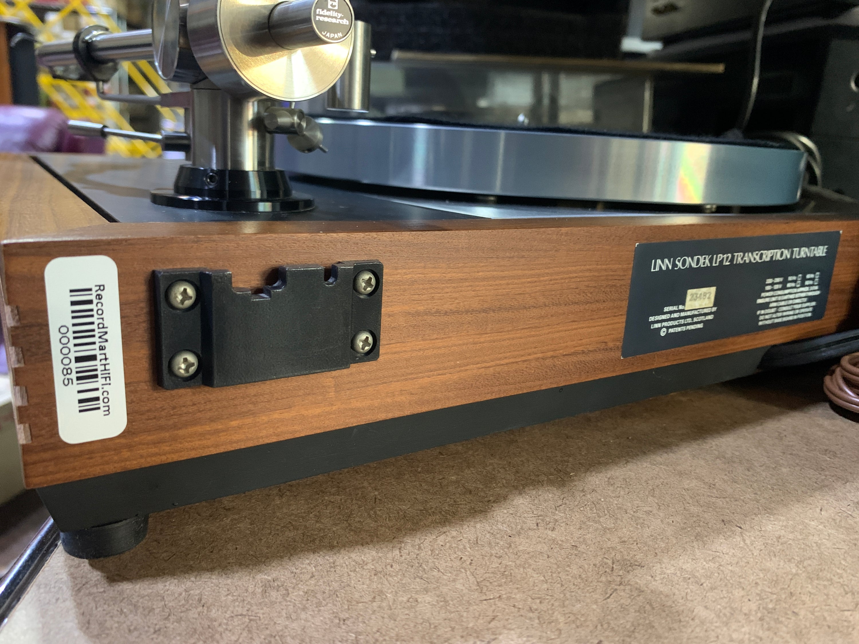 LINN SONDEK LP 12 TRANSCRIPTION TURNTABLE W/FIDELITY RESEARCH FR-64 TONE ARM