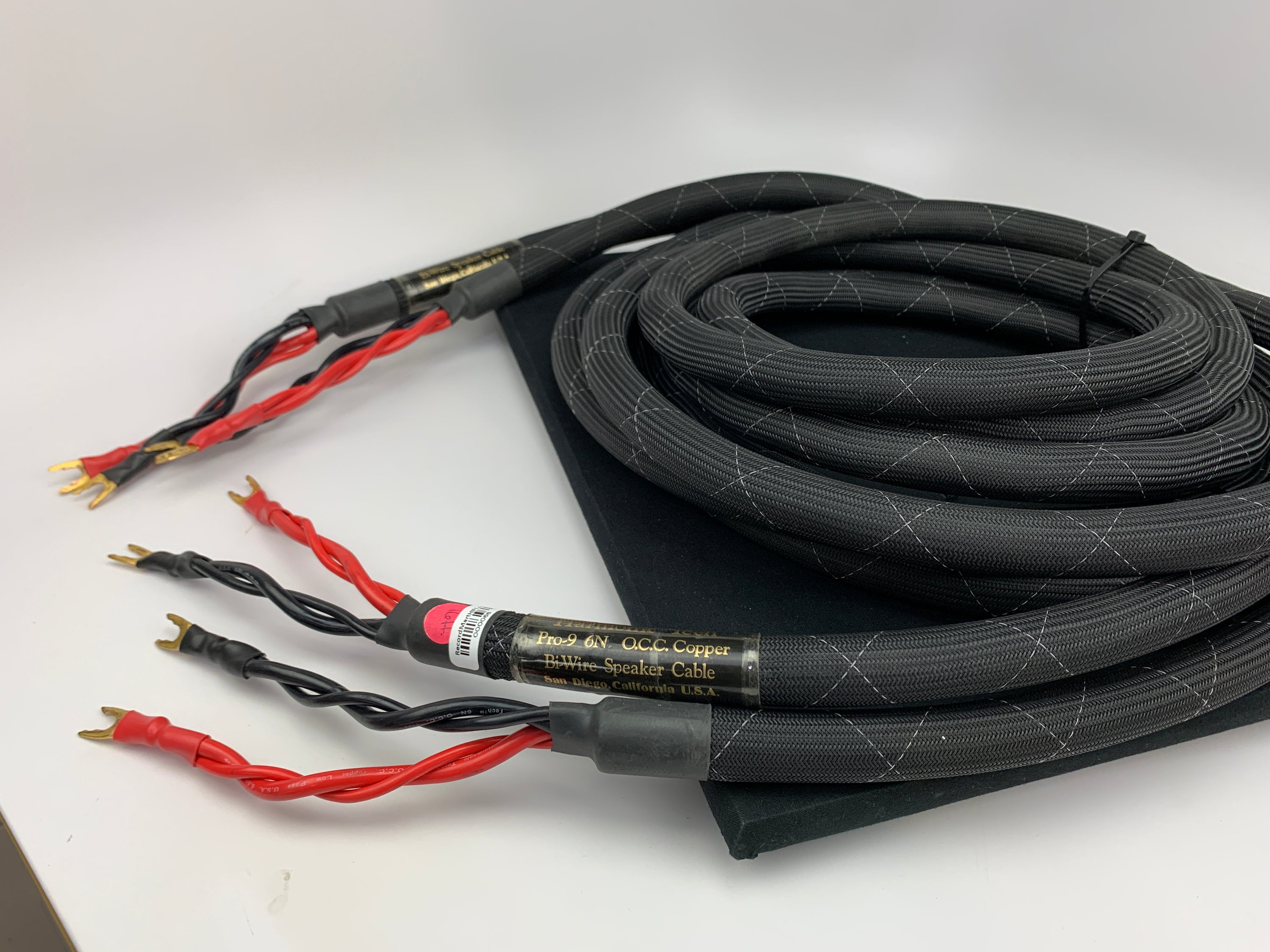 HARMONIC TECH PRO-9 6N BIWIRE SPEAKER CABLES 16 FOOT