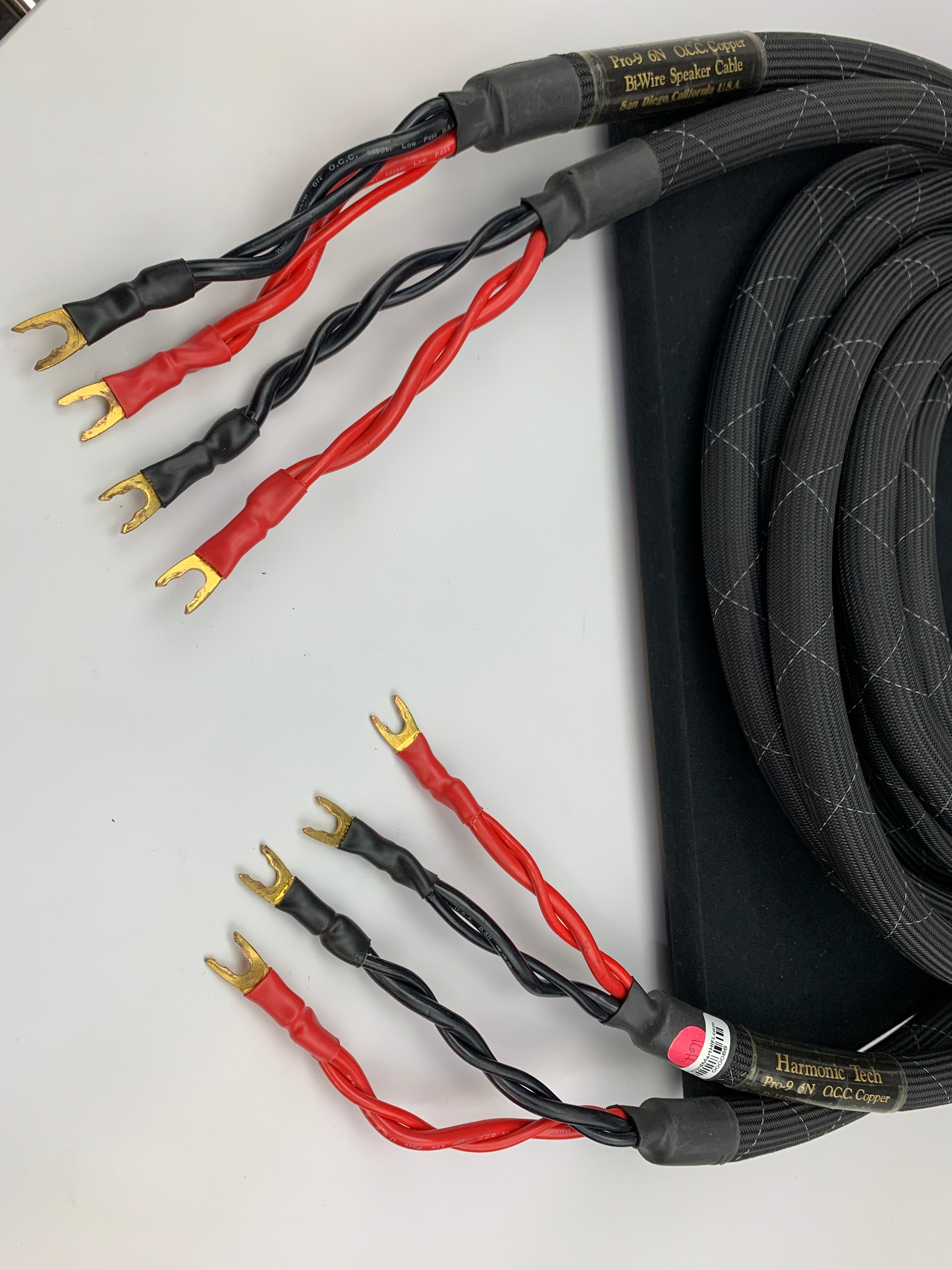 HARMONIC TECH PRO-9 6N BIWIRE SPEAKER CABLES 16 FOOT – Record Mart