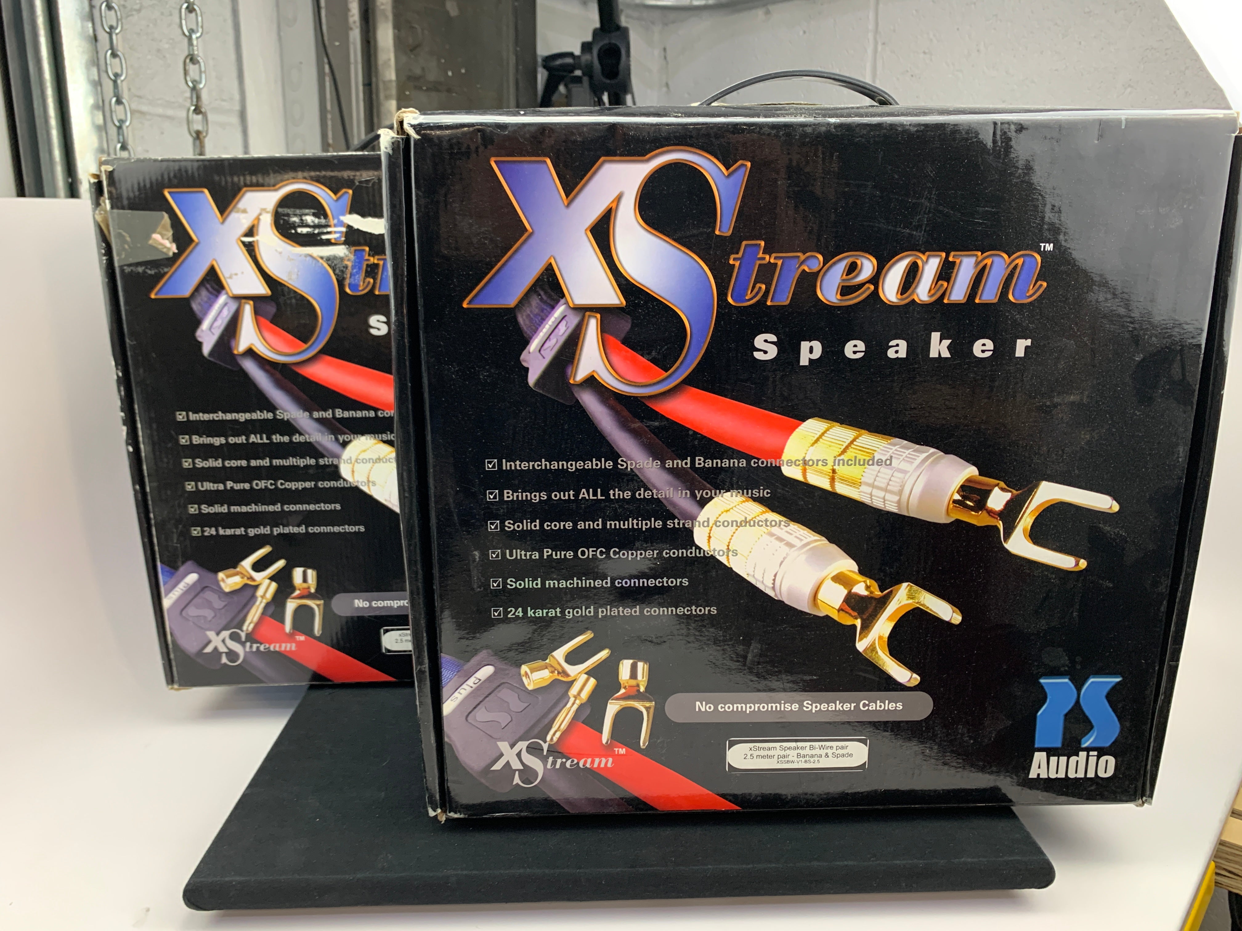 PS AUDIO XSTREME STATEMENT BIWIRE SPEAKER CABLES 2.5 METER