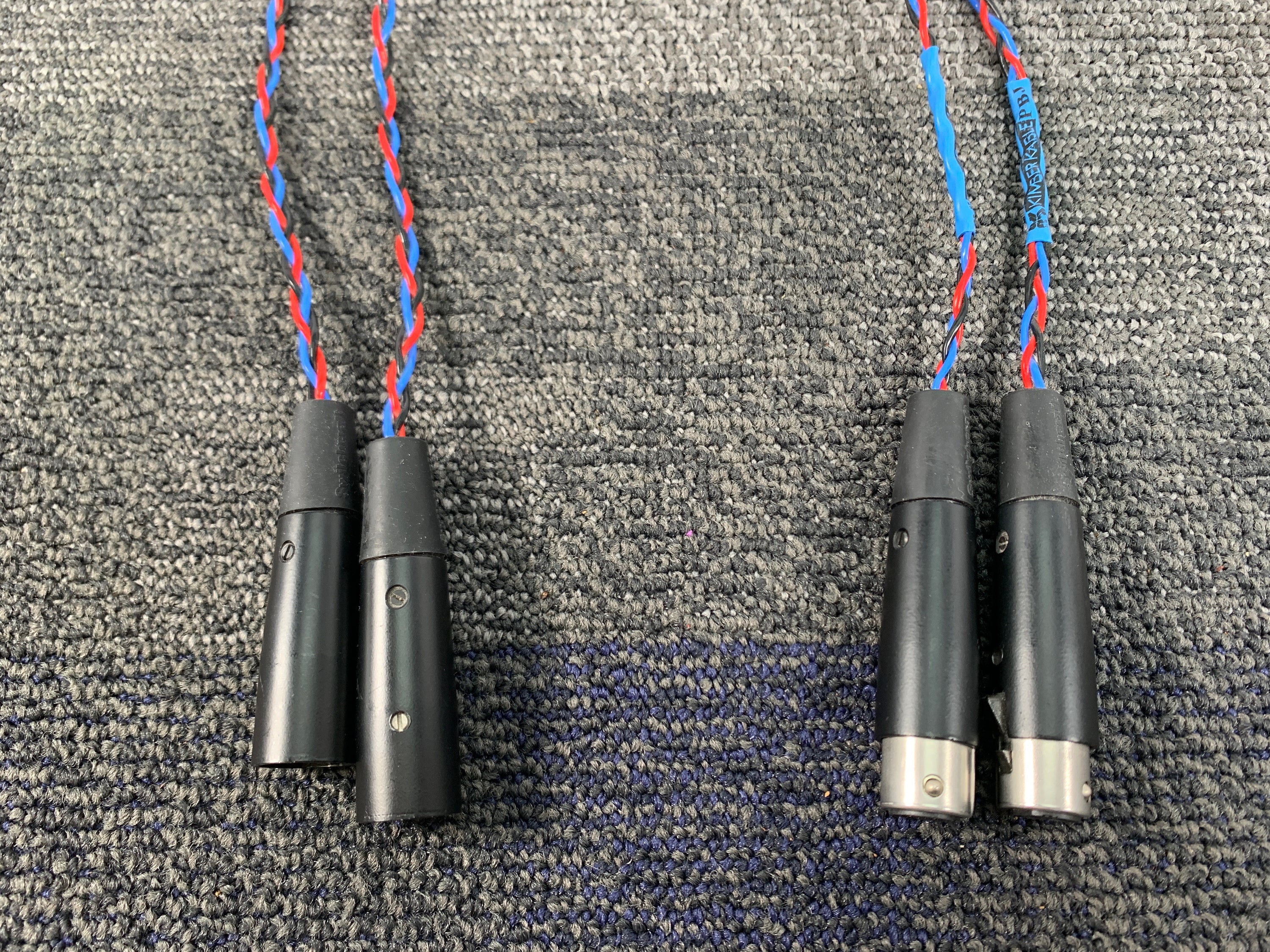 Kimber Kable PBJ interconnects w/Switchcraft XLR fittings .5 Meter Pair