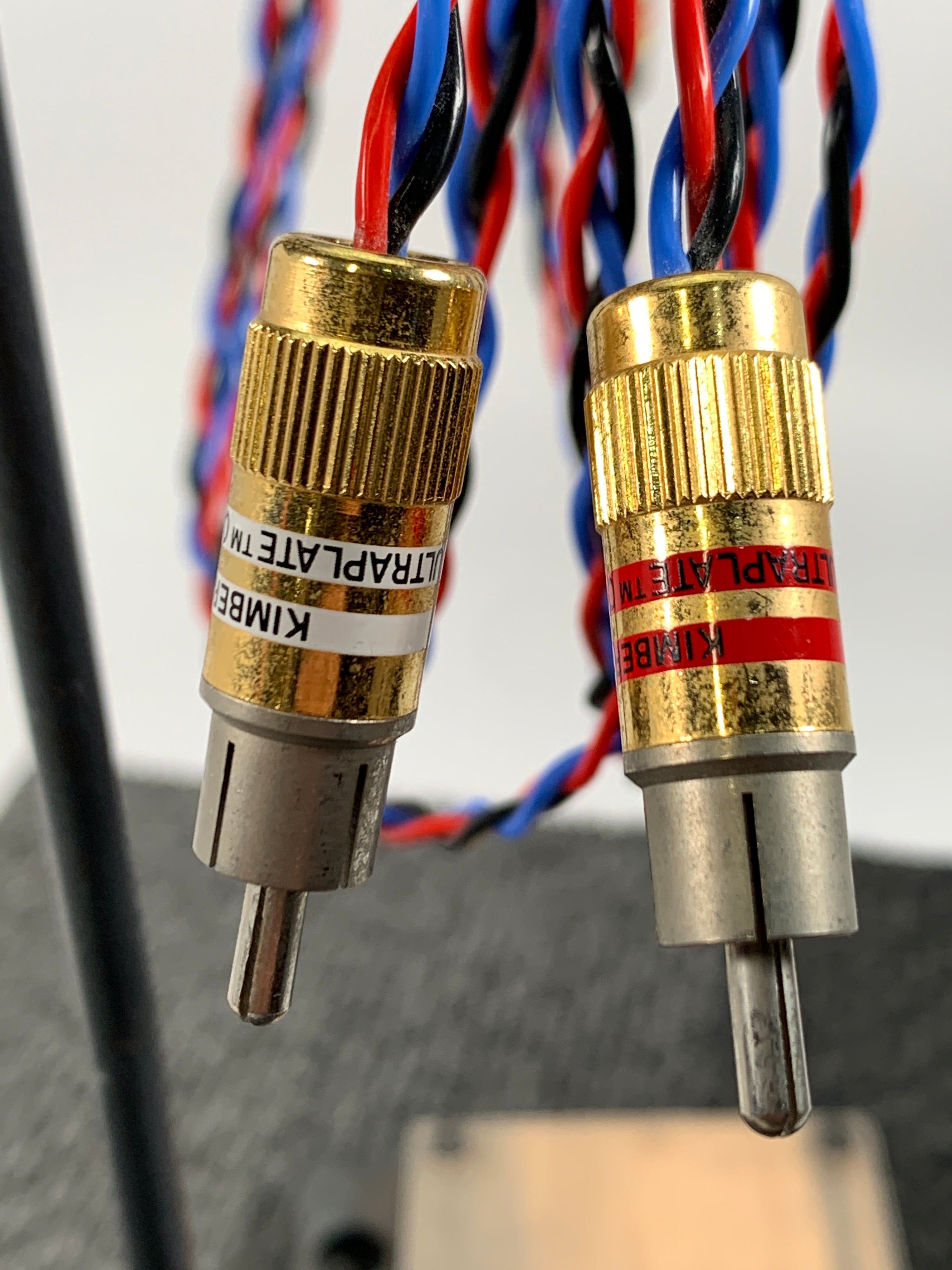 Kimber Kable PBJ Interconnects w/Ultra Plate Contact Surface RCA connectors 1 Meter pair