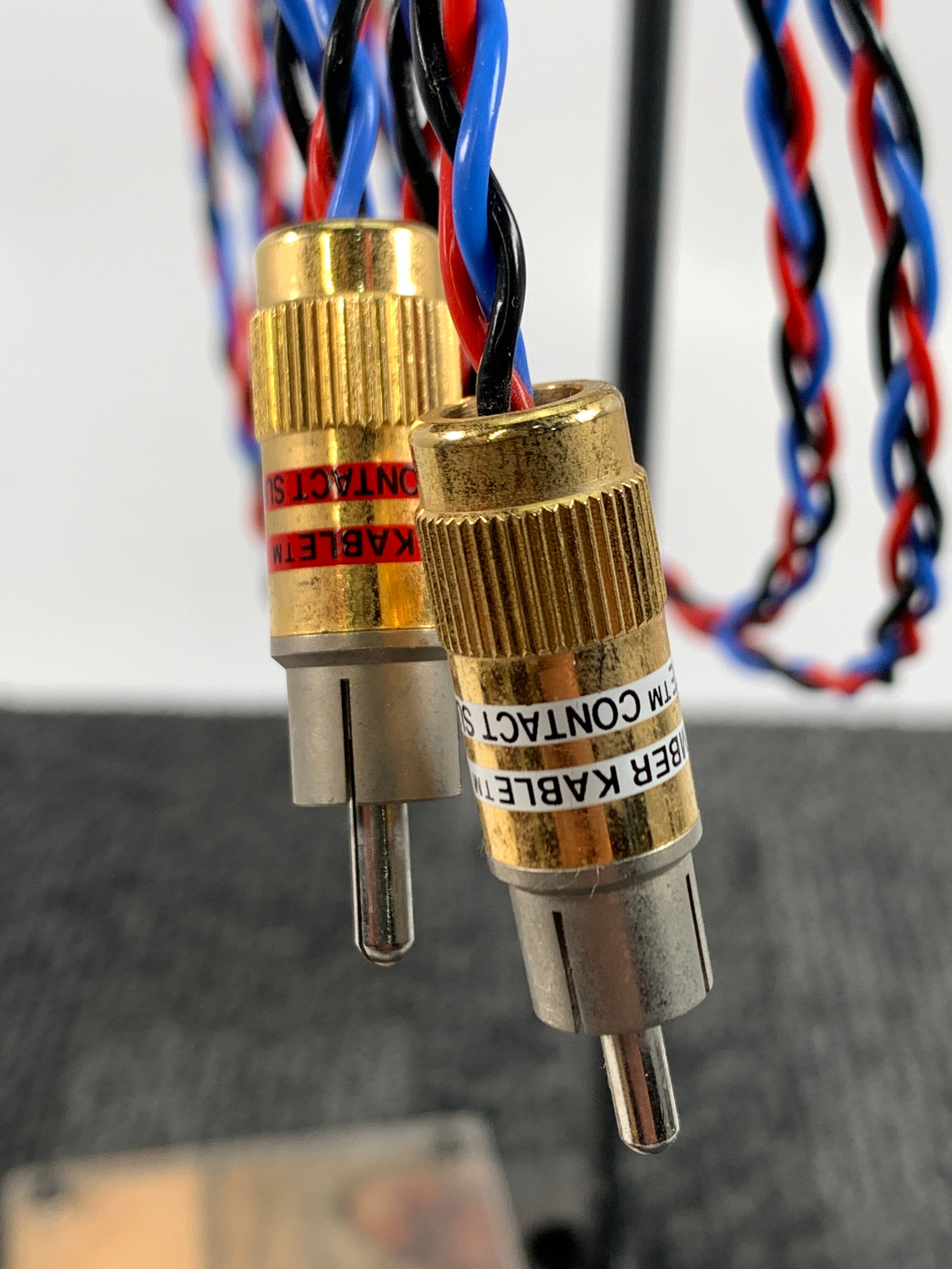 Kimber Kable PBJ Interconnects w/Ultra Plate Contact Surface RCA connectors 1 Meter pair