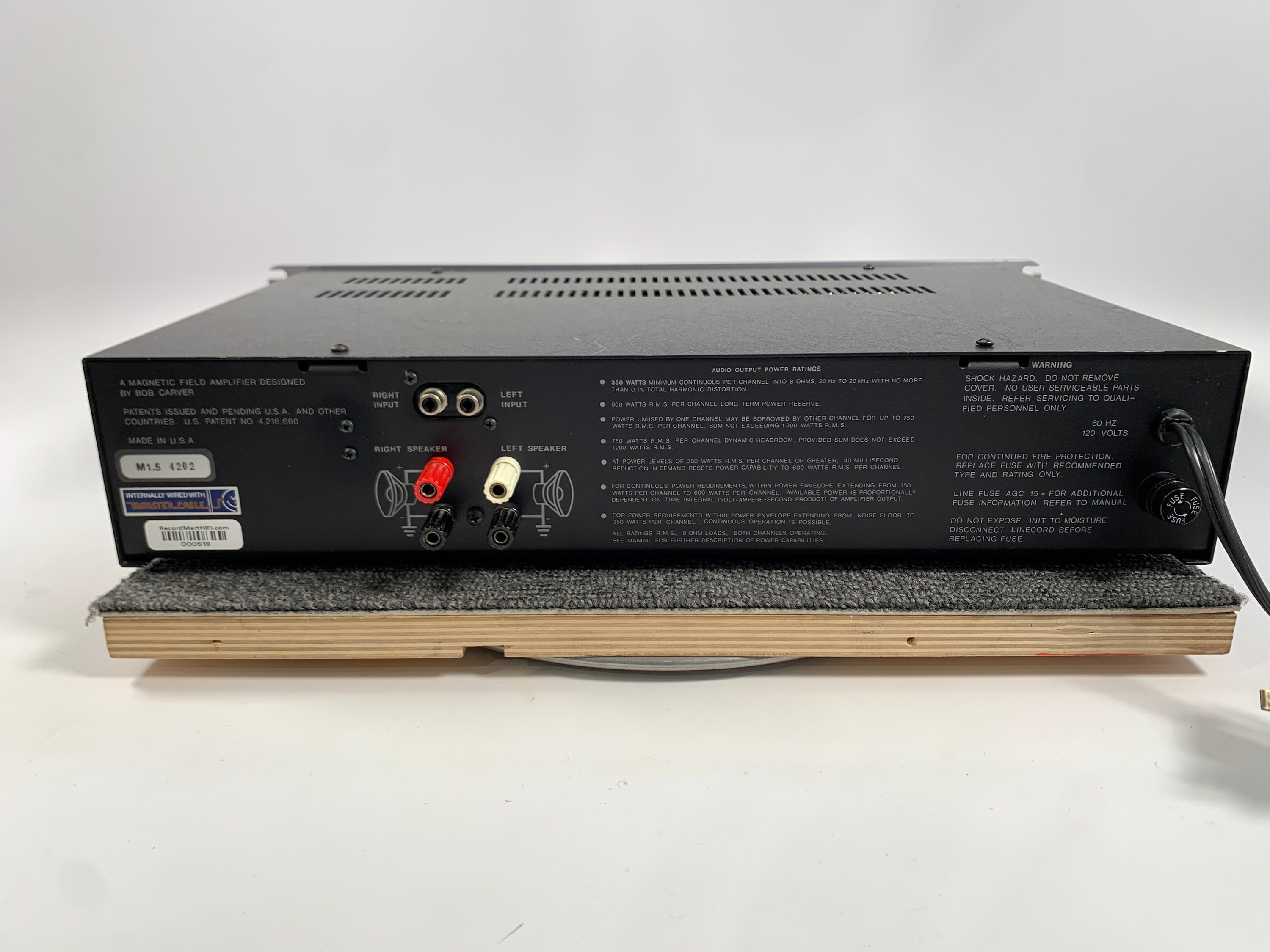 Carver M-1.5t Magnetic Field Amplifier