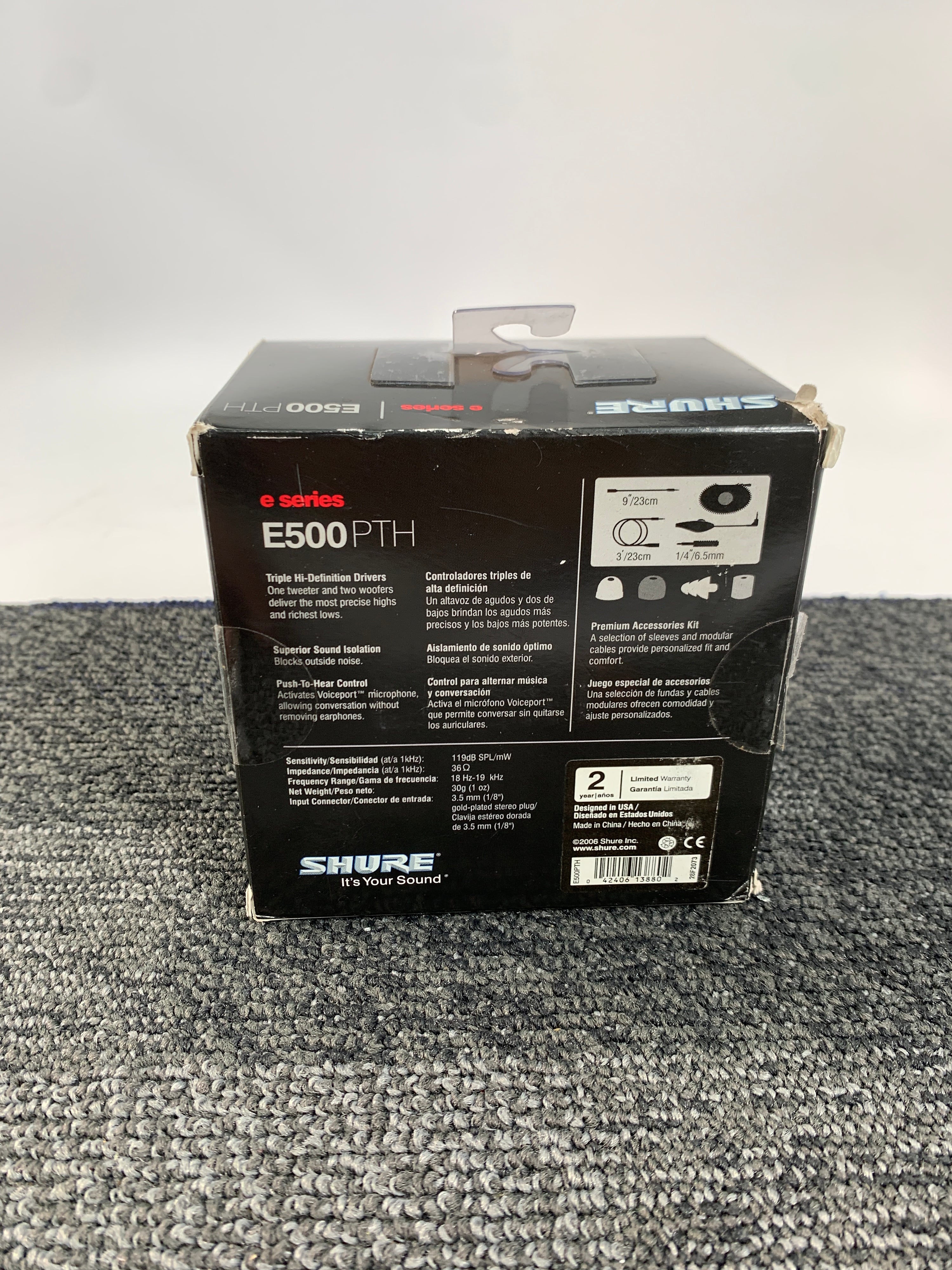 Shure E500-PTH Sound Isolating Earphones