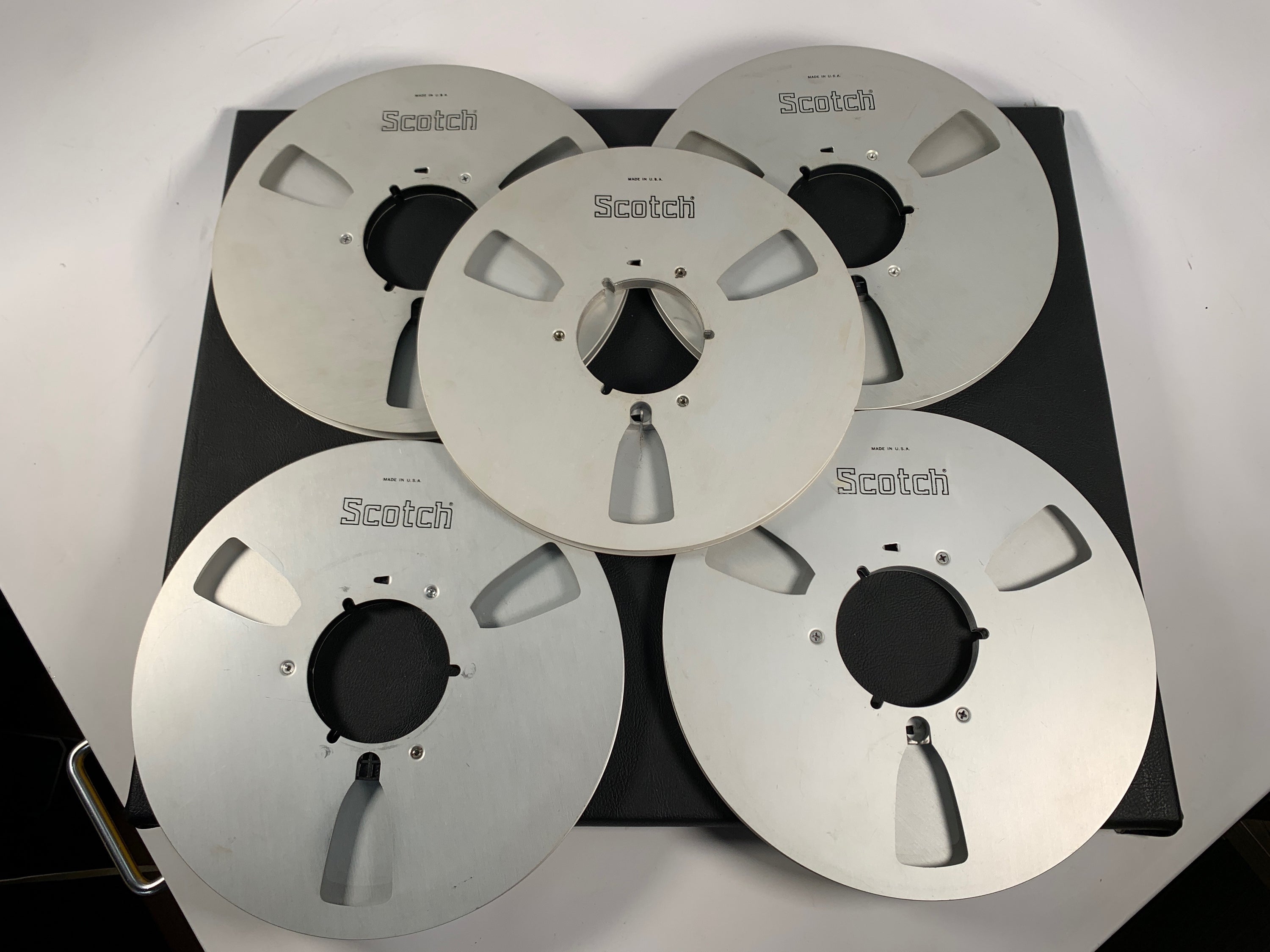 SCOTCH 10.5" METAL TAPE REELS FOR 1/4" TAPE 5 PACK