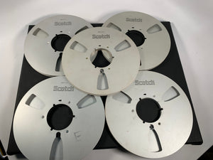 SCOTCH 10.5" METAL TAPE REELS FOR 1/4" TAPE 5 PACK