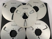 Load image into Gallery viewer, SCOTCH 10.5&quot; METAL TAPE REELS FOR 1/4&quot; TAPE 5 PACK