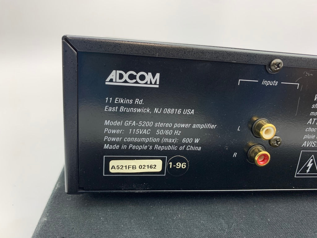 ADCOM GFA 5200 AMPLIFIER