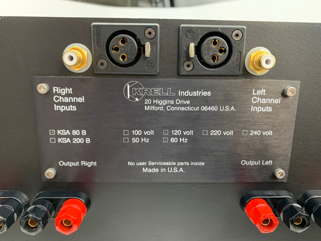 KRELL KSA 80B CLASS A AMPLIFIER