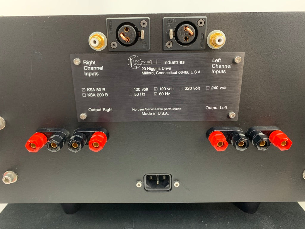 KRELL KSA 80B CLASS A AMPLIFIER