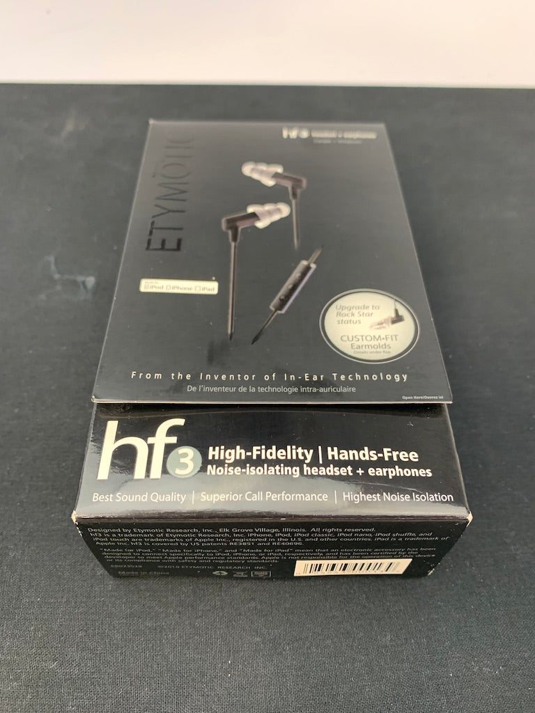 ETYMOTIC HF3 EARPHONES BLACK