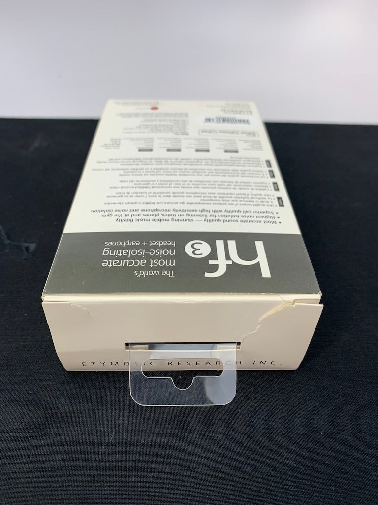 ETYMOTIC HF3 EARBUDS IN WHITE OPEN BOX